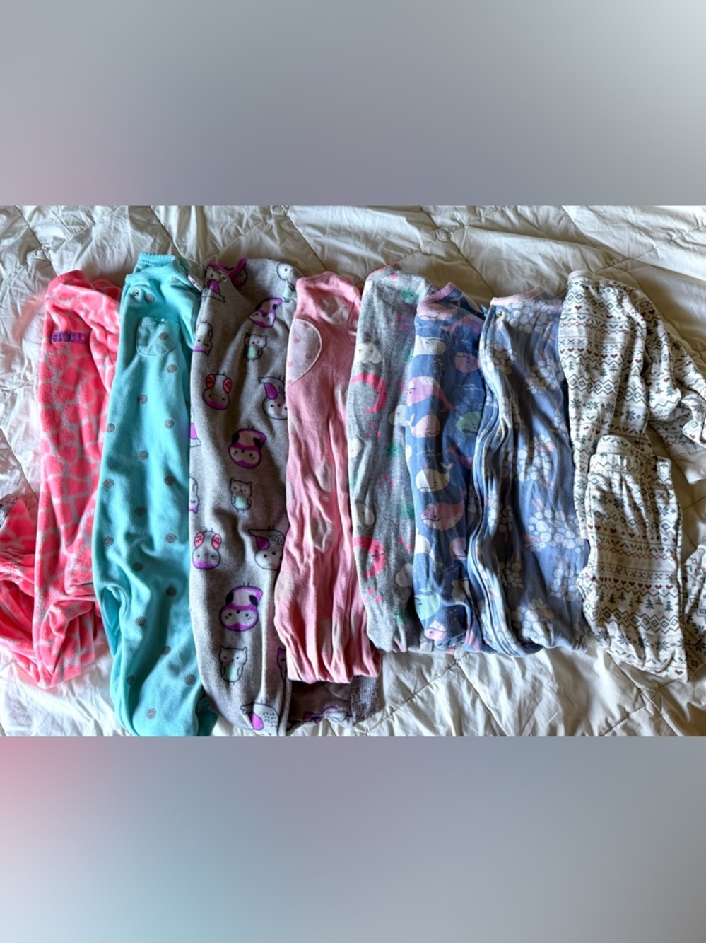 18m Carters Pajama Bundle, 1 is Colored Organics